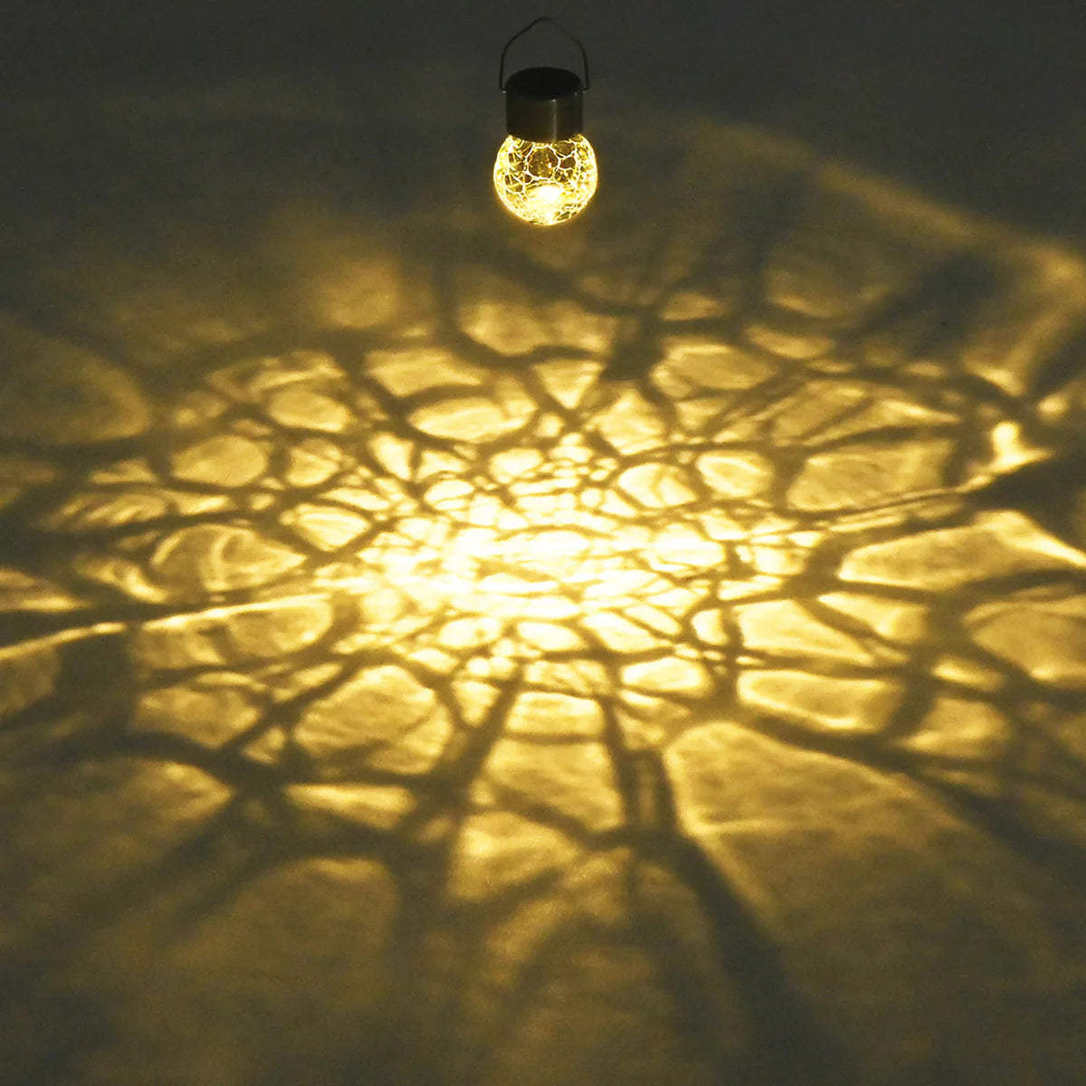 Gigalumi Solar Crackle Glass Hanging Ball Lights Set (8&12 Pack)