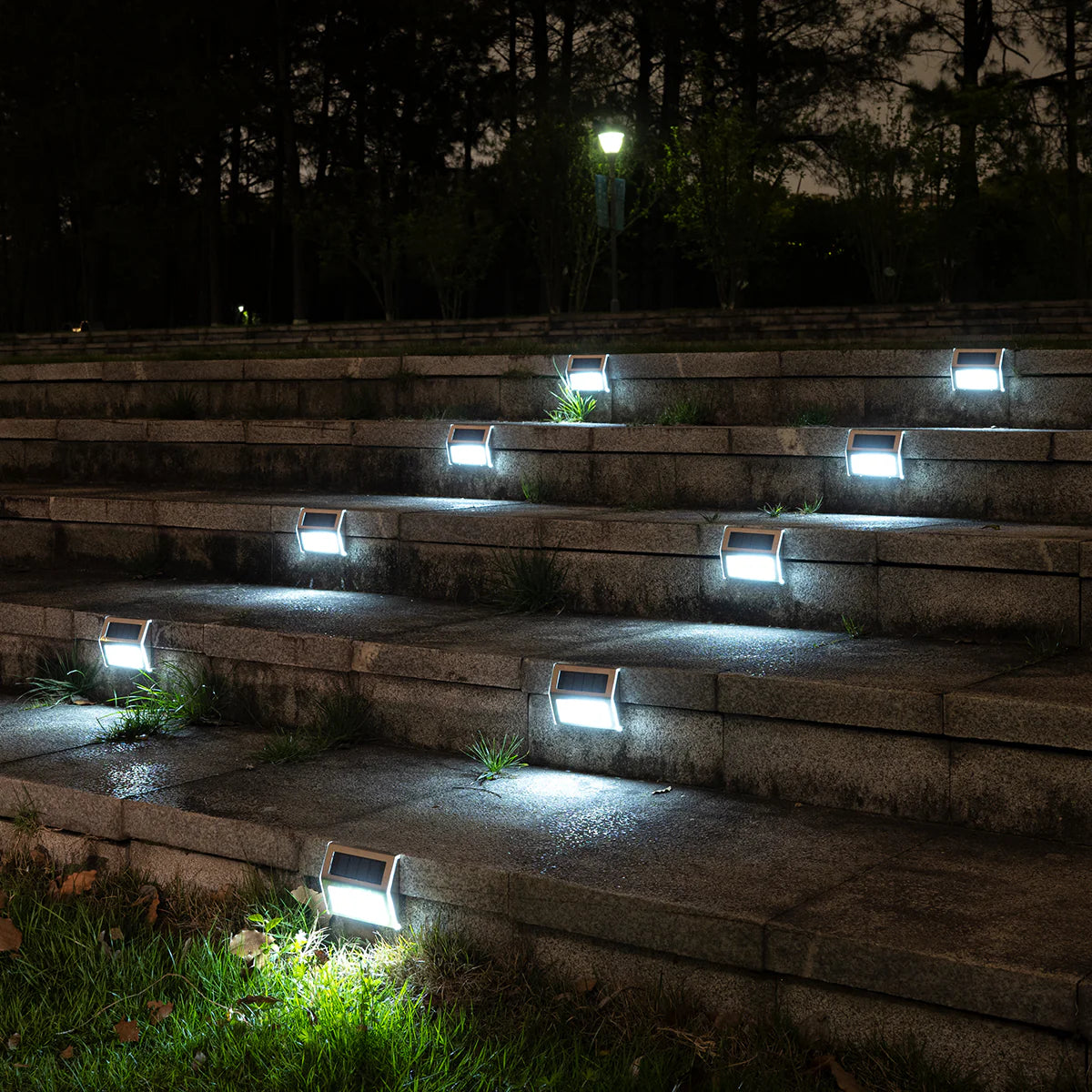 Gigalumi Stainless Steel Solar Deck Lights Set (6&12 Pack)