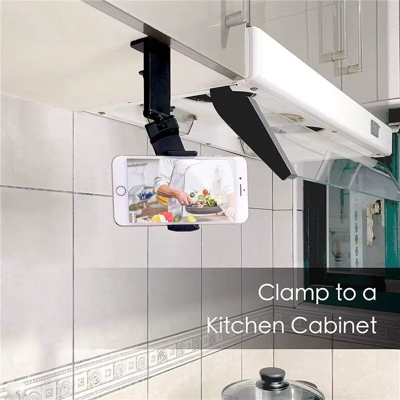 Portable Foldable Airplane Phone Holder and Desk Mount for Travel and Selfie Support