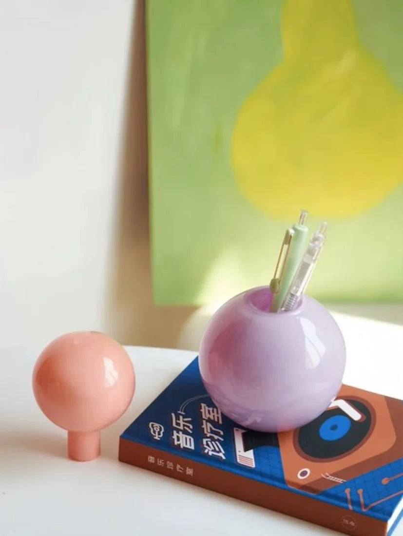Handblown Bonbon Decorative Jar, Dopamine Decor, Whimsical Diffuser Bottles