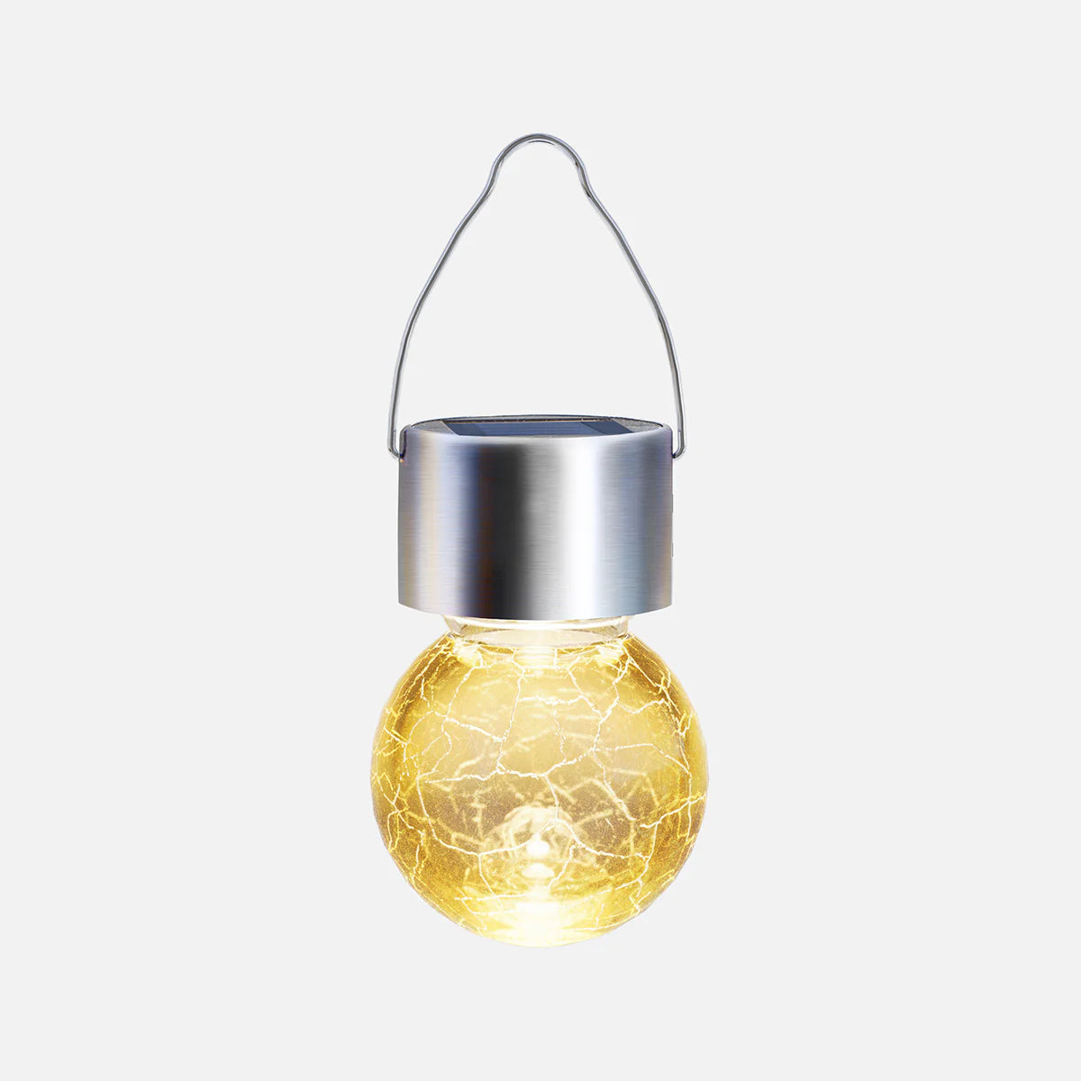 Gigalumi Solar Crackle Glass Hanging Ball Lights Set (8&12 Pack)