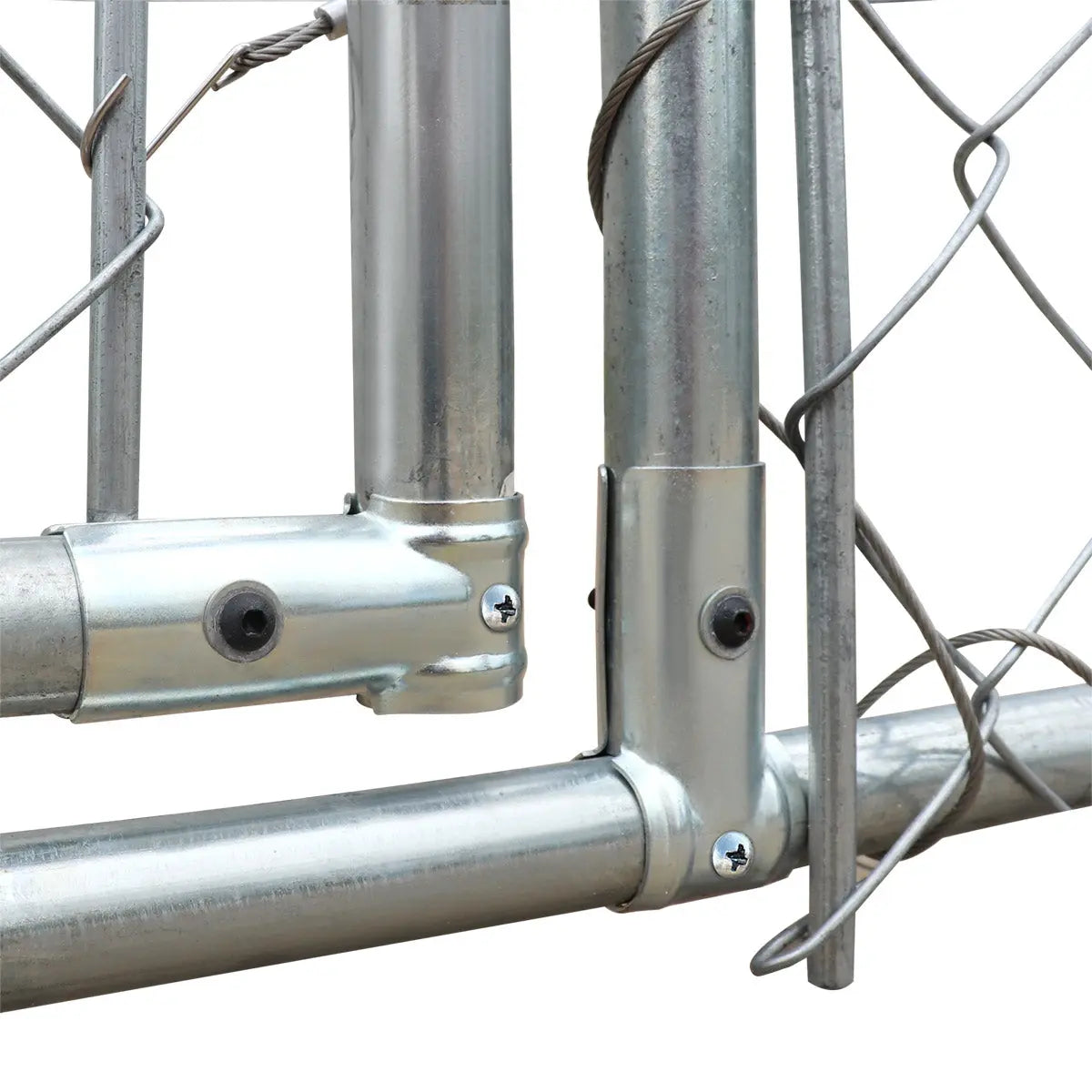 10’ X 20’ Outdoor Dog Kennel Playpen, Outdoor Dog Runner, Pet Exercise House, Lockable Gate, 6’ Chain-Link Fence, TMG-DCP1020