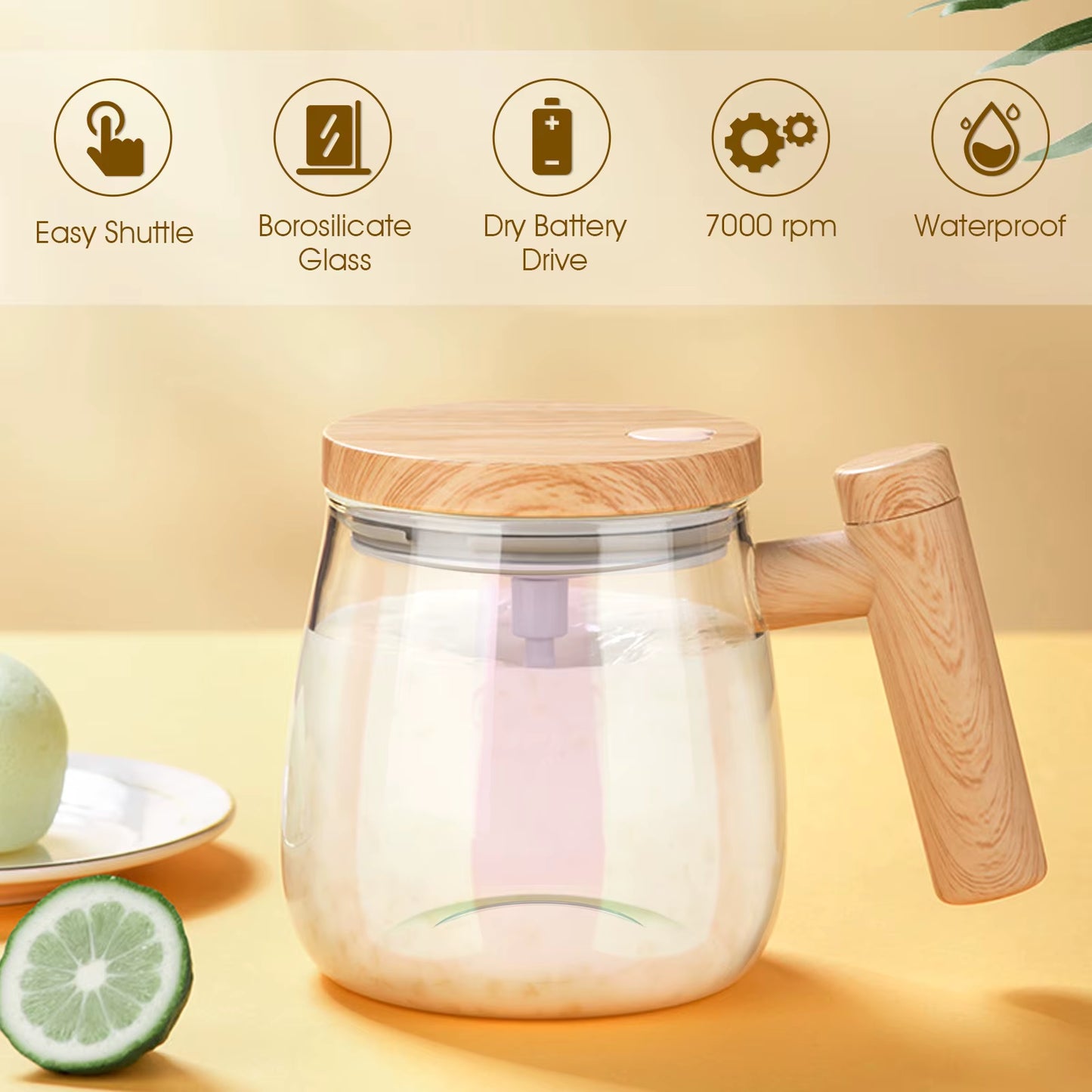 Revolutionize Your Morning Routine with the 400ML Self-Stirring Mug – Perfect for Coffee, Milk, and Protein Shakes! 🚀☕️ #SelfStirringMug #CoffeeLovers #MorningEssentials