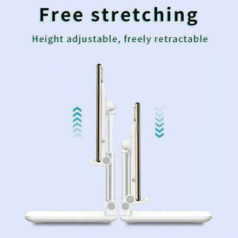 Adjustable Desktop Stand for Cell Phones and Tablets, Compatible with iPad and iPhone