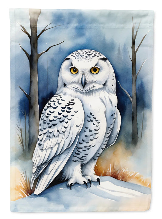 Snowy Owl House Flag