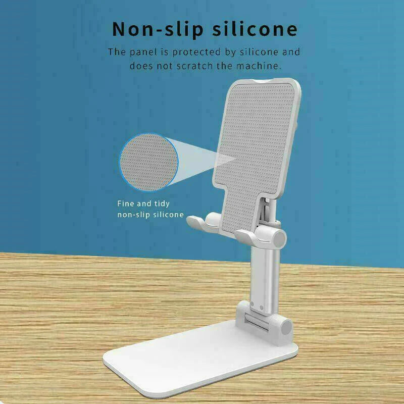 Adjustable Desktop Stand for Cell Phones and Tablets, Compatible with iPad and iPhone