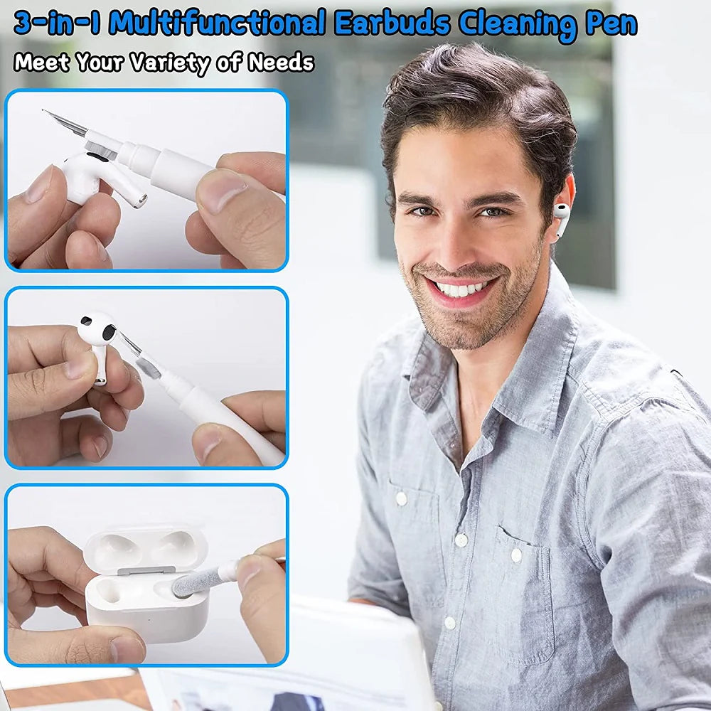 AirPods Pro Cleaning Pen and Earphones Care Kit with Soft Brush and Case