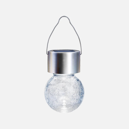 Gigalumi Solar Crackle Glass Hanging Ball Lights Set (8&12 Pack)