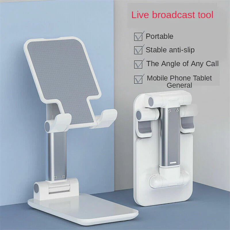 Adjustable Desktop Stand for Cell Phones and Tablets, Compatible with iPad and iPhone