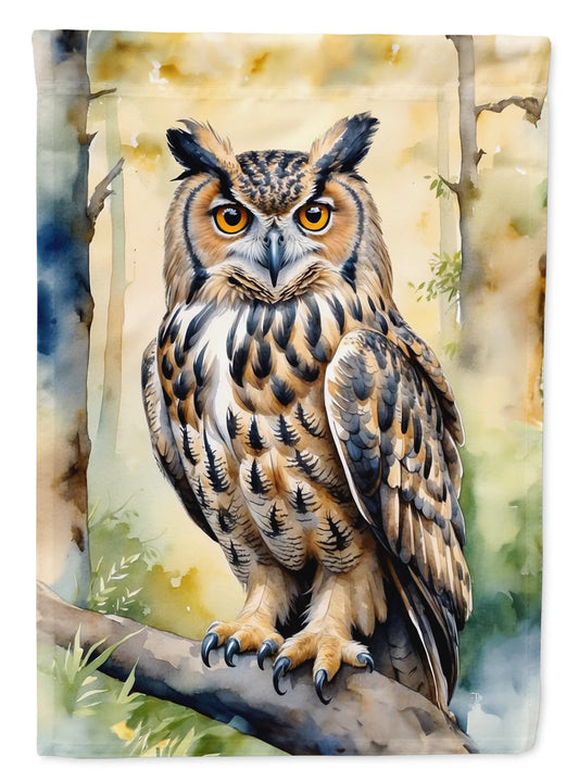 Eurasian Eagle Owl House Flag